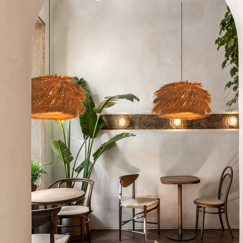 Grass Tassel Shaggy Pendant Light