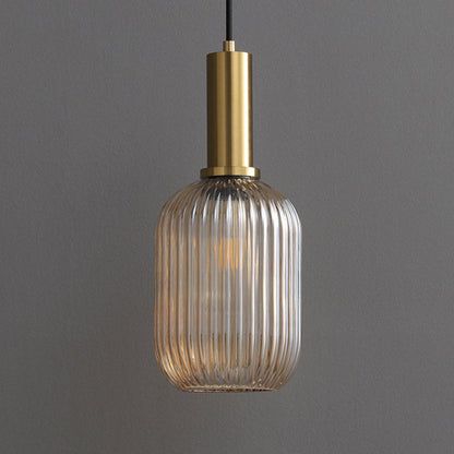 Retro Stained Glass Lantern Pendant
