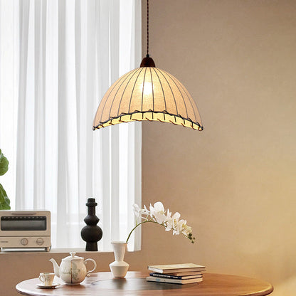 Wabi-Sabi Fabric Pendant Light