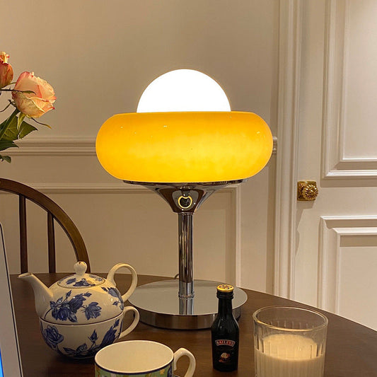 Bauhaus Glass Bedside Table Lamp