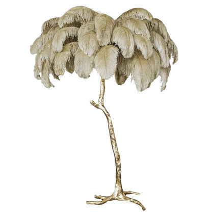 Ostrich Feather Floor Lamp, 160cm