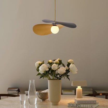 Layered Metal Petal Chandelier