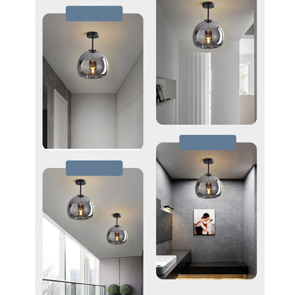 Vintage Bubble Glass Ceiling Light