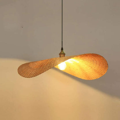 Bamboo Lotus Leaf Pendant Light