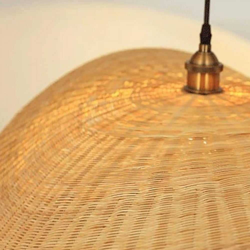Bamboo Lotus Leaf Pendant Light