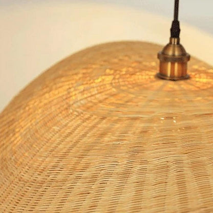 Bamboo Lotus Leaf Pendant Light
