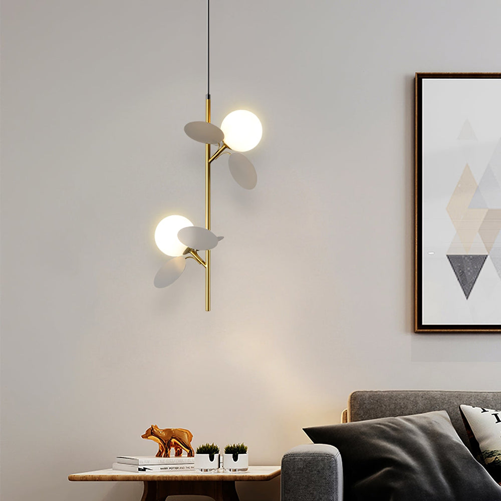 Modern Glass Art Colorful Macaron LED Pendant Light-[Modern pendant lighting for bedroom and living space]-Demolights UK