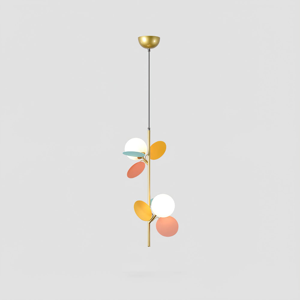 Modern Glass Art Colorful Macaron LED Pendant Light