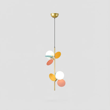 Modern Glass Art Colorful Macaron LED Pendant Light