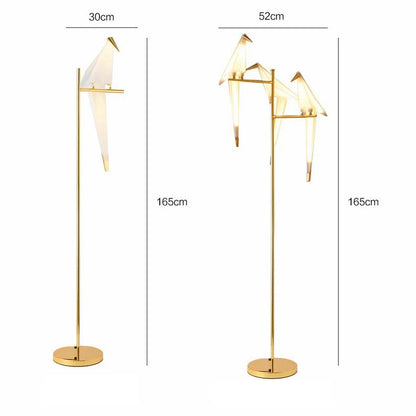 Golden Bird Metal Floor Lamp