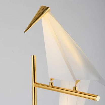 Golden Bird Metal Floor Lamp