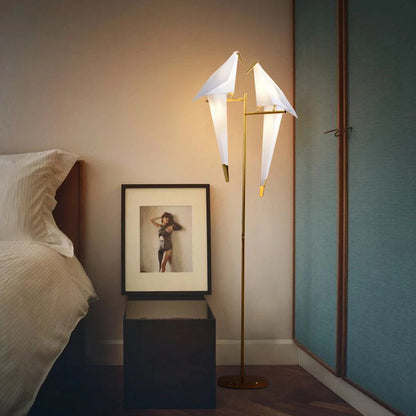 Golden Bird Metal Floor Lamp