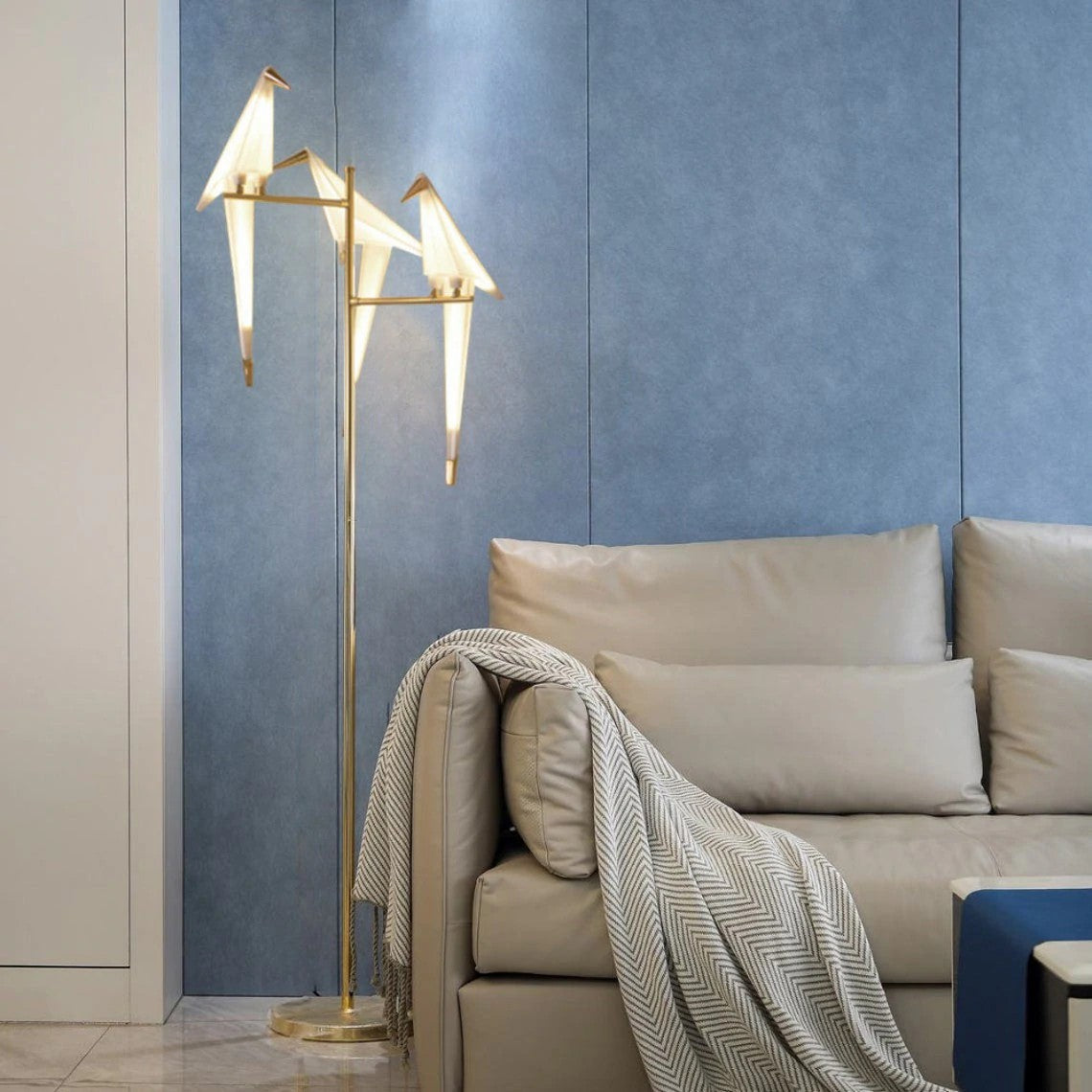 Golden Bird Metal Floor Lamp