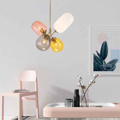 Macaron Glass Cluster Chandelier