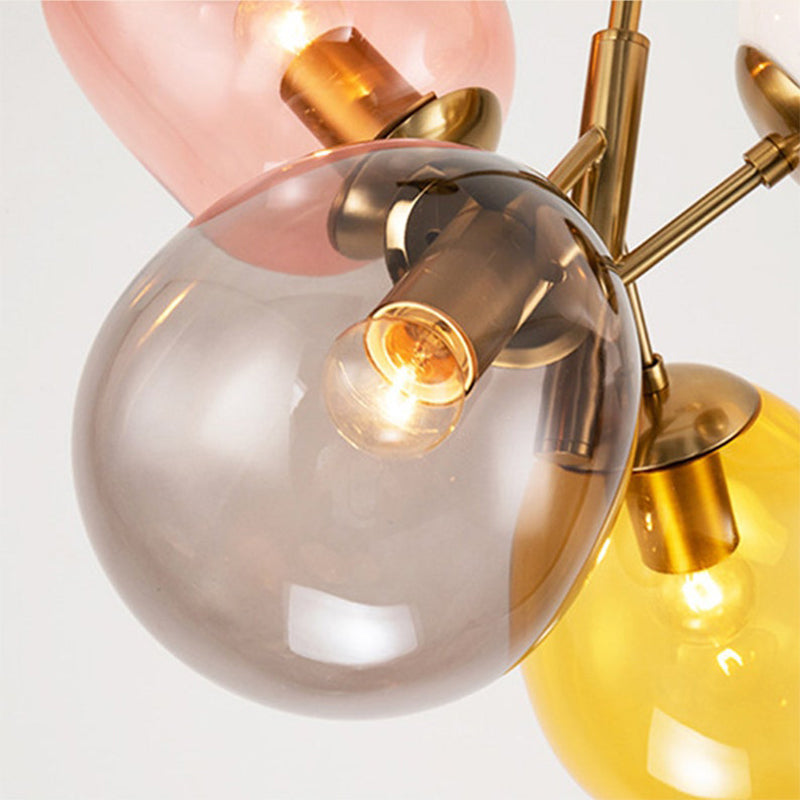 Macaron Glass Cluster Chandelier