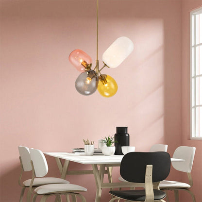 Macaron Glass Cluster Chandelier
