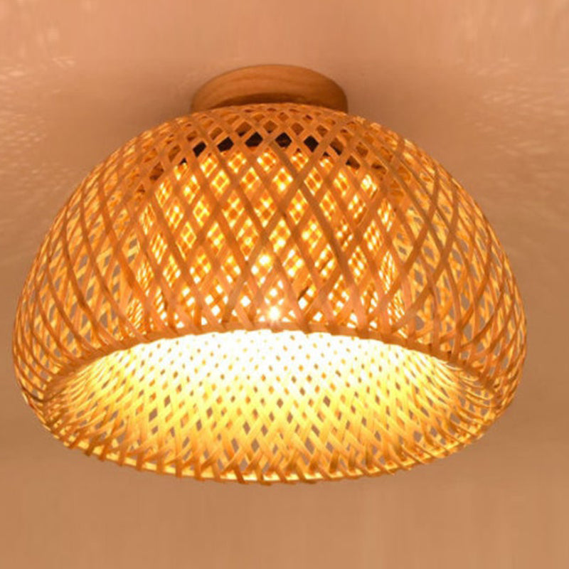 Small Handmade Bamboo Pendant Shade