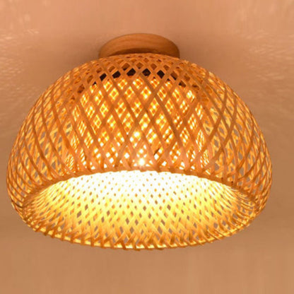 Small Handmade Bamboo Pendant Shade