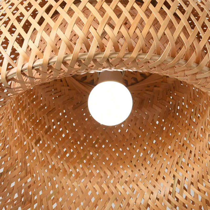 Small Handmade Bamboo Pendant Shade