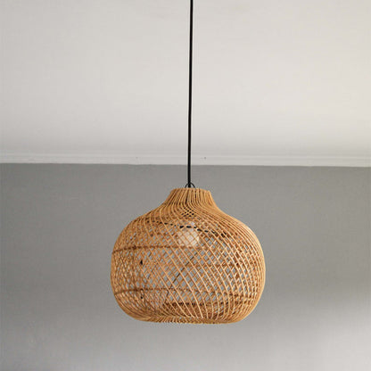 Handmade Rattan Wicker Pendant Shade