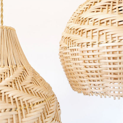 Round Handmade Rattan Lampshade