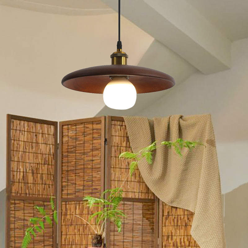Nordic Wood Pendant Light Retro Lamp Creative Solid Wood chandelier-[Modern pendant lighting for bedroom and living space]-Demolights UK
