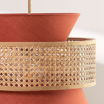 Hand-Woven Bamboo LED Pendant Light