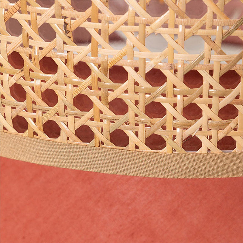 Hand-Woven Bamboo LED Pendant Light