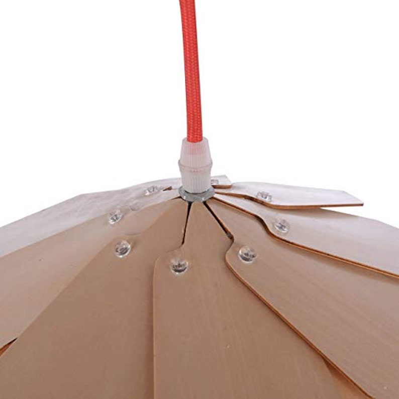 Wood Pine Cone Pendant Lampshade