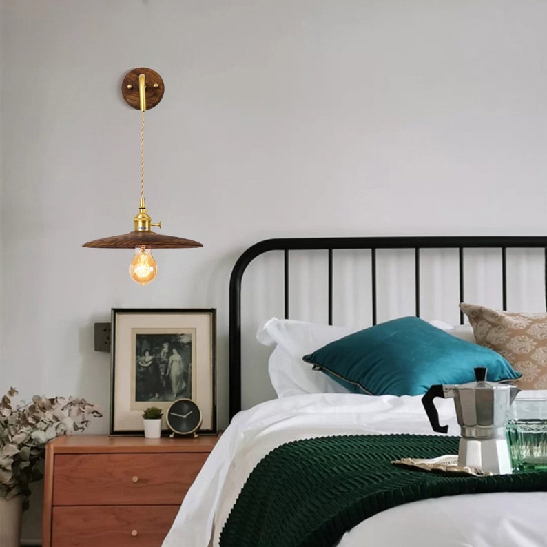 Wooden Boho Wall Light