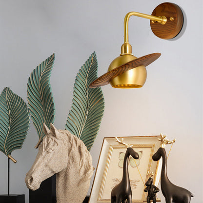 Wooden Boho Wall Light