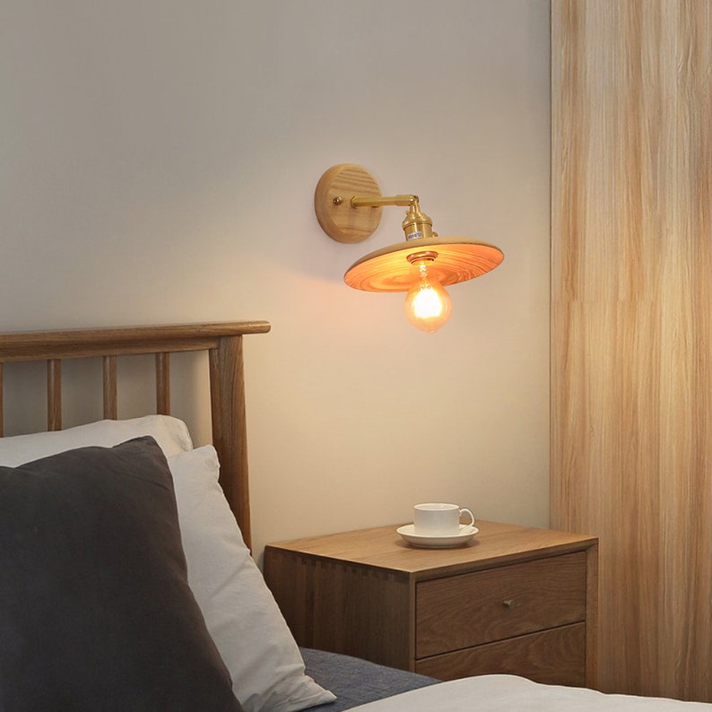 Wooden Boho Wall Light