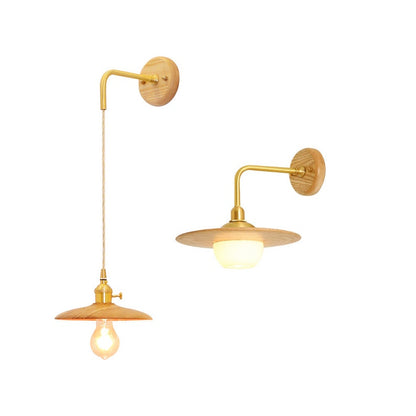 Wooden Boho Wall Light