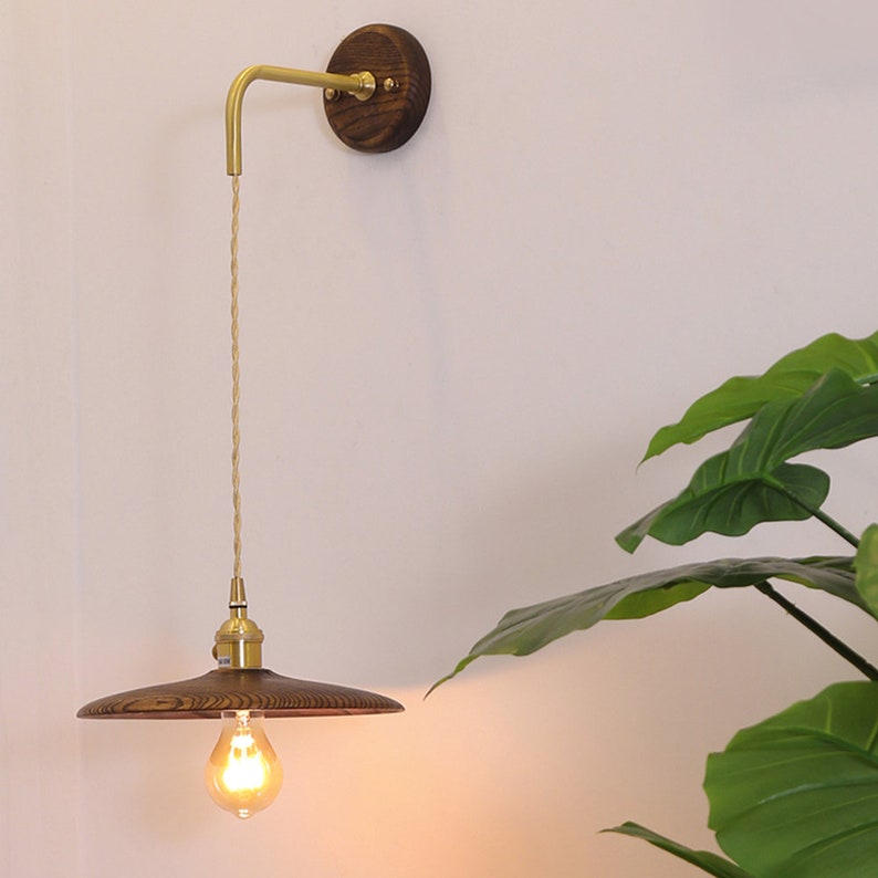 Wooden Boho Wall Light