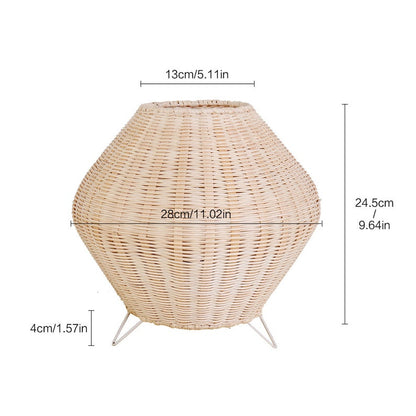 Handmade Rattan Reading Table Lamp