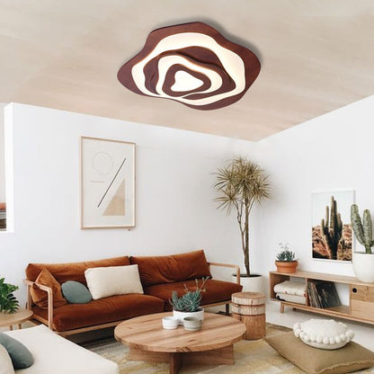 Ultra-Thin Wood LED Ceiling Light