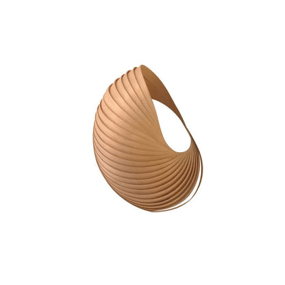 Shell Form Wood Wall Sconce