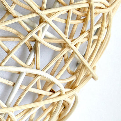 Rattan Boho Wall Sconce