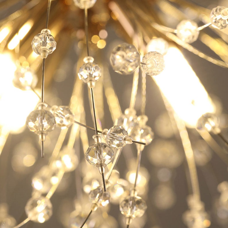 Crystal Dandelion Firework Chandelier