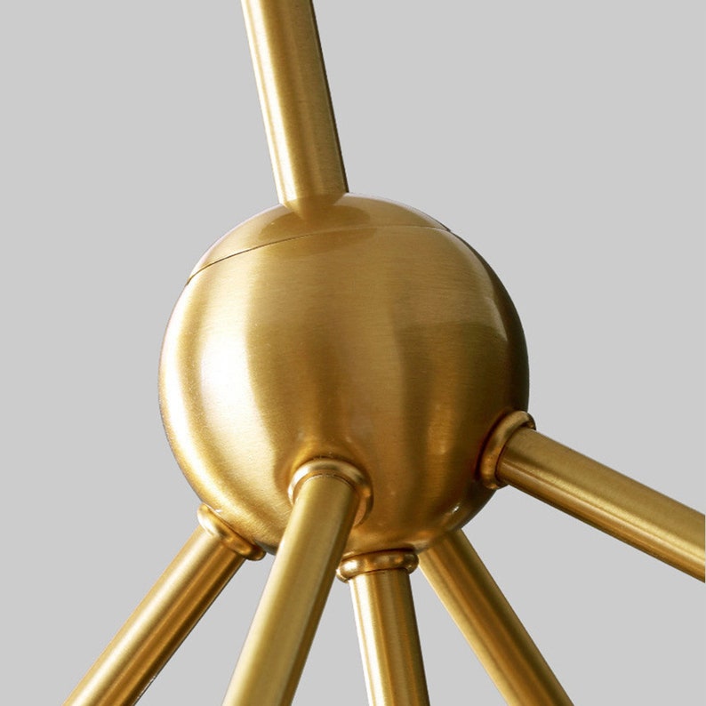 Brass Sputnik Glass Globe Flush Mount