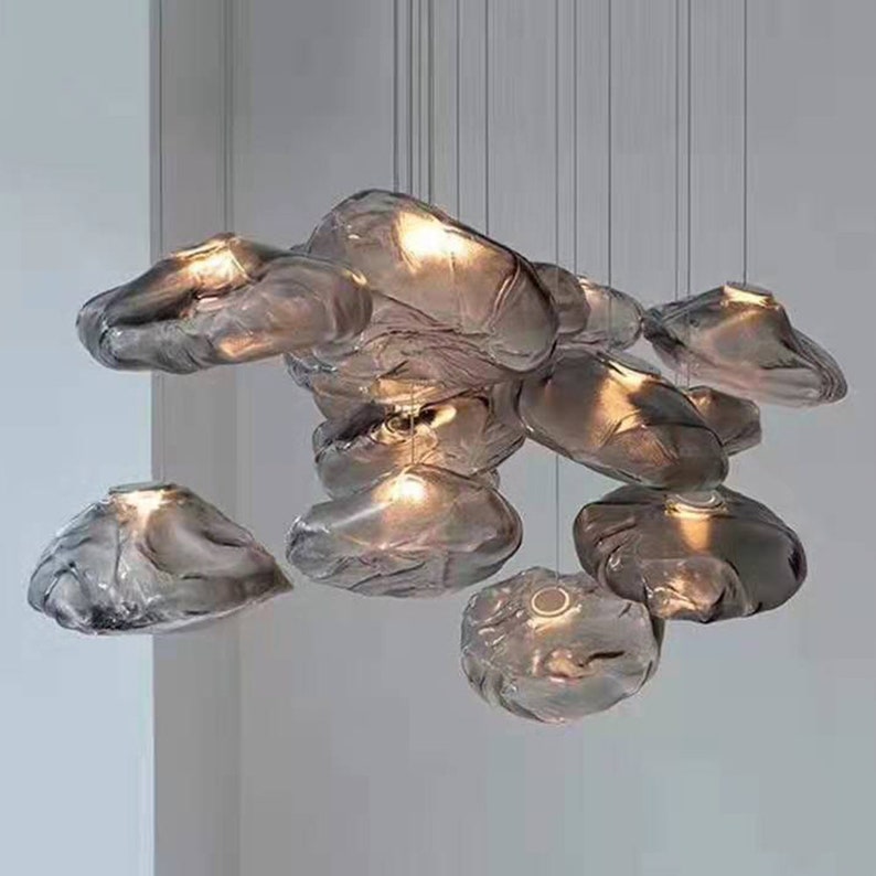 Glass Bubble Globe Stair Pendant