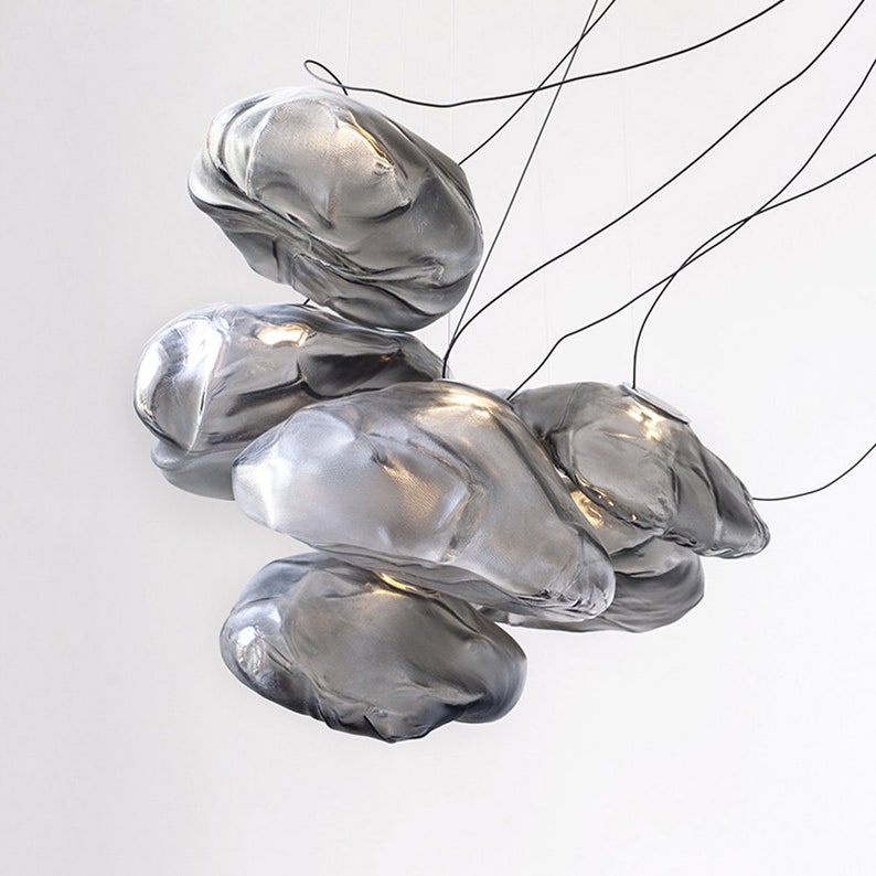 Glass Bubble Globe Stair Pendant