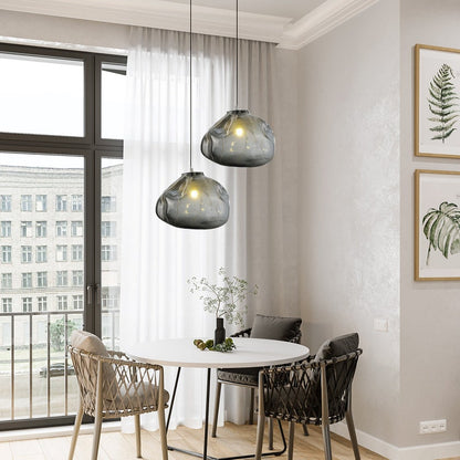 Glass Bubble Globe Stair Pendant
