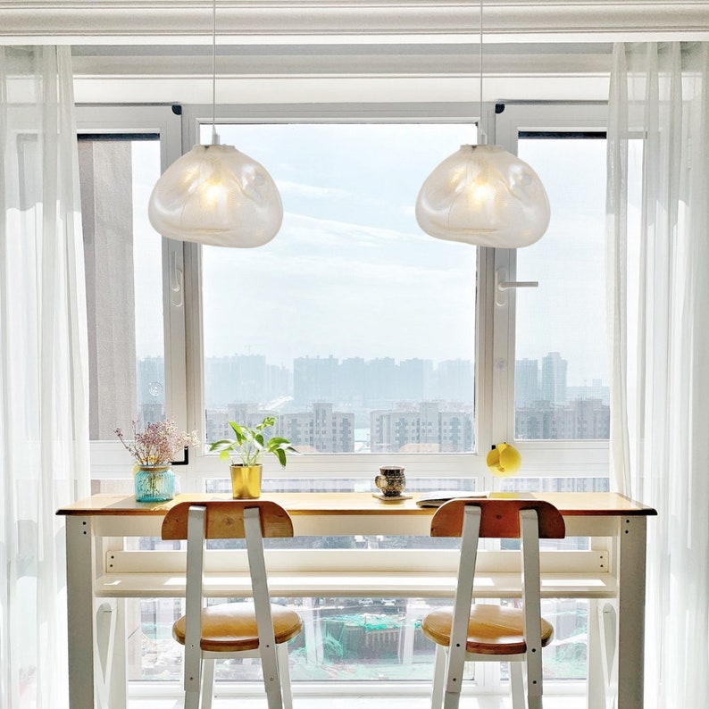 Glass Bubble Globe Stair Pendant