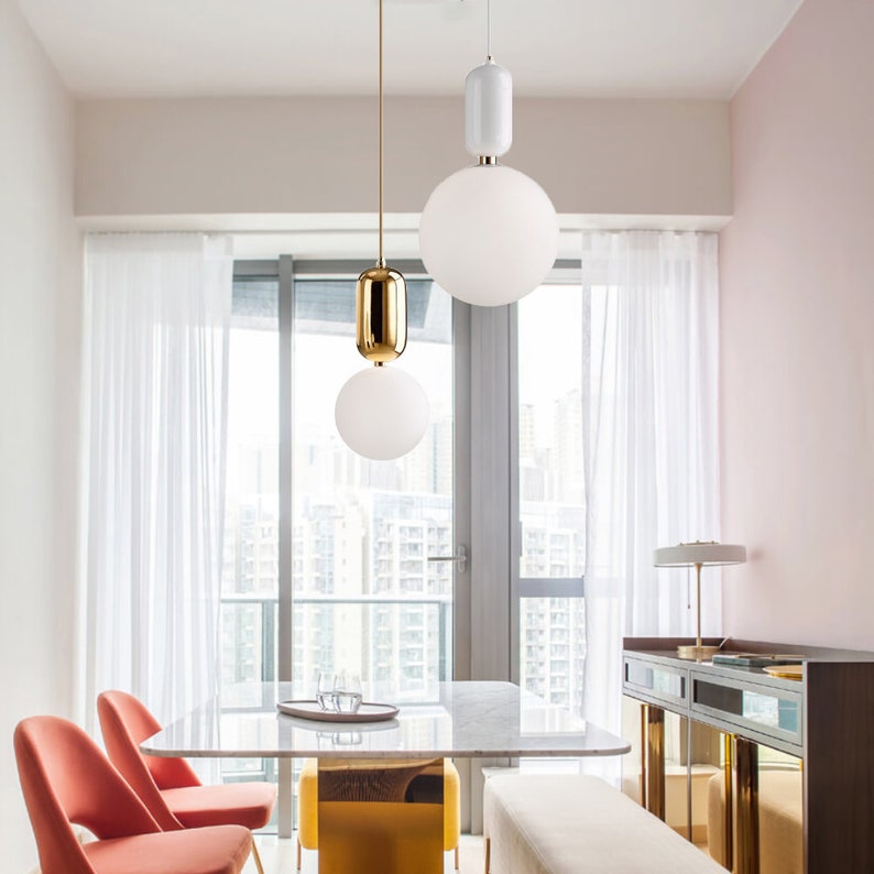 Modern Brass Cone Kitchen Pendant