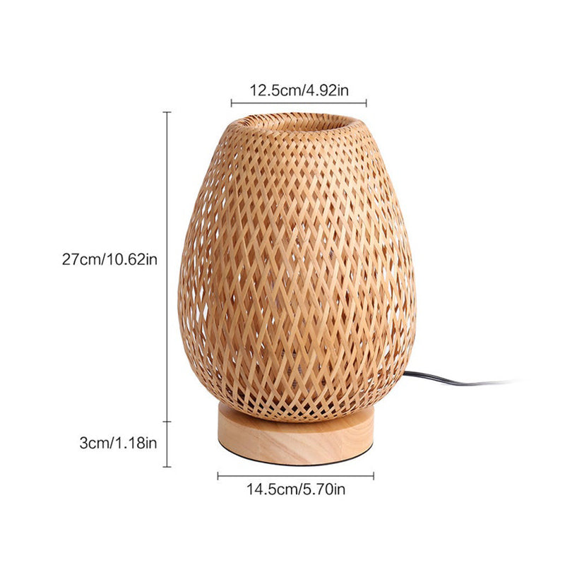 Bamboo Weaving Bedside Night Lamp