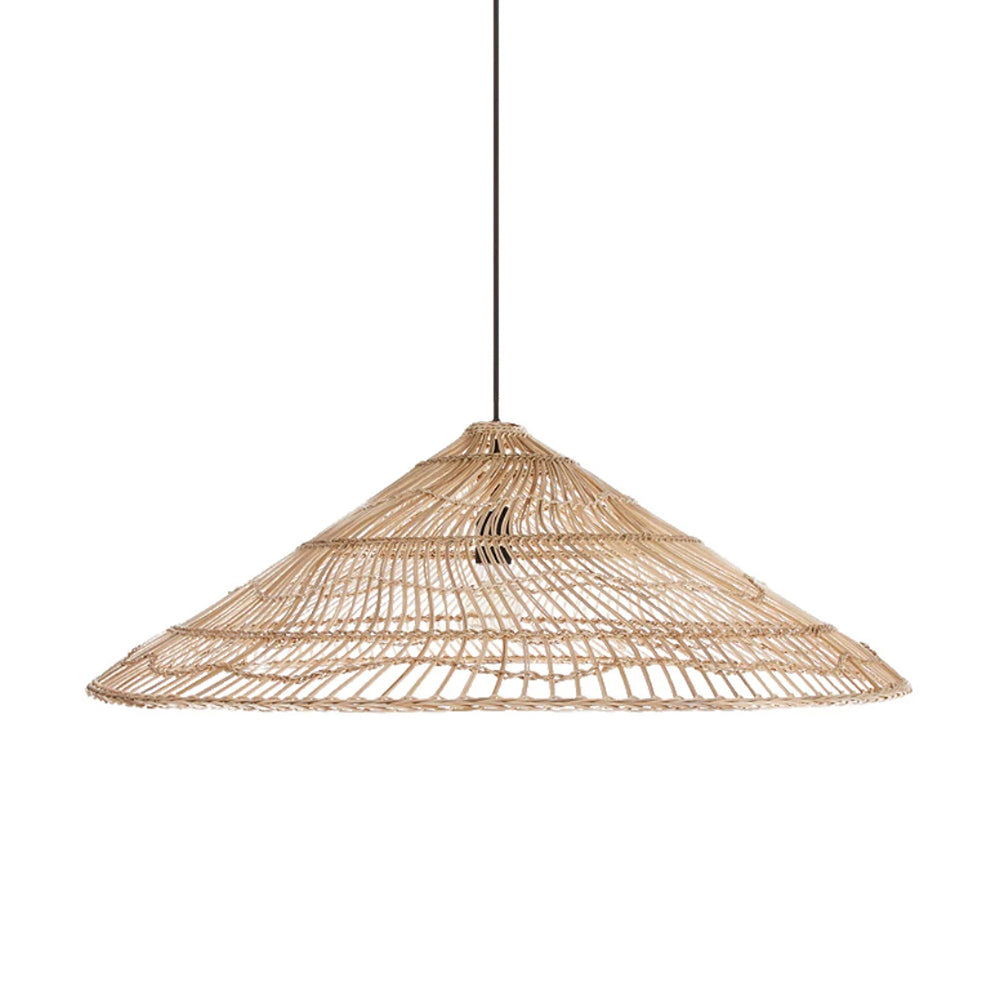Rustic Umbrella Wicker Lampshade