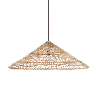 Rustic Umbrella Wicker Lampshade
