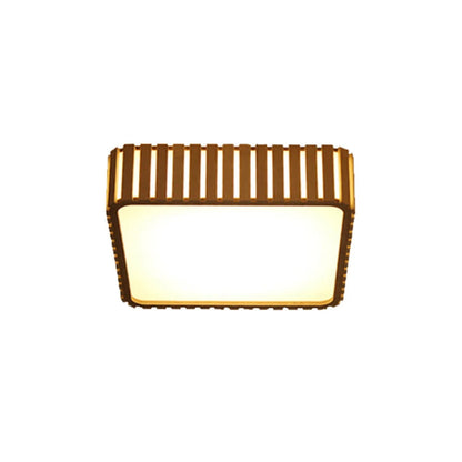 Square Wood LED Ceiling Light