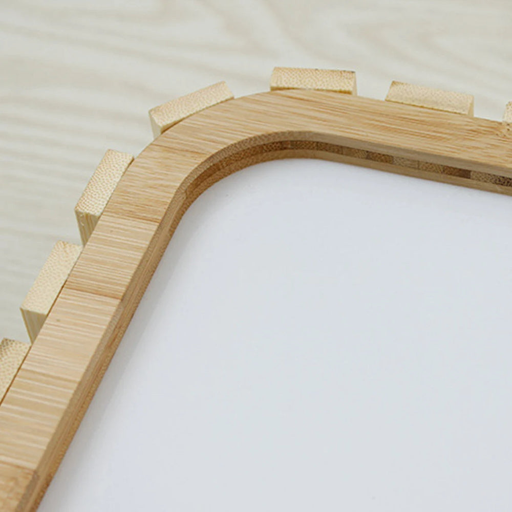 Square Wood LED Ceiling Light